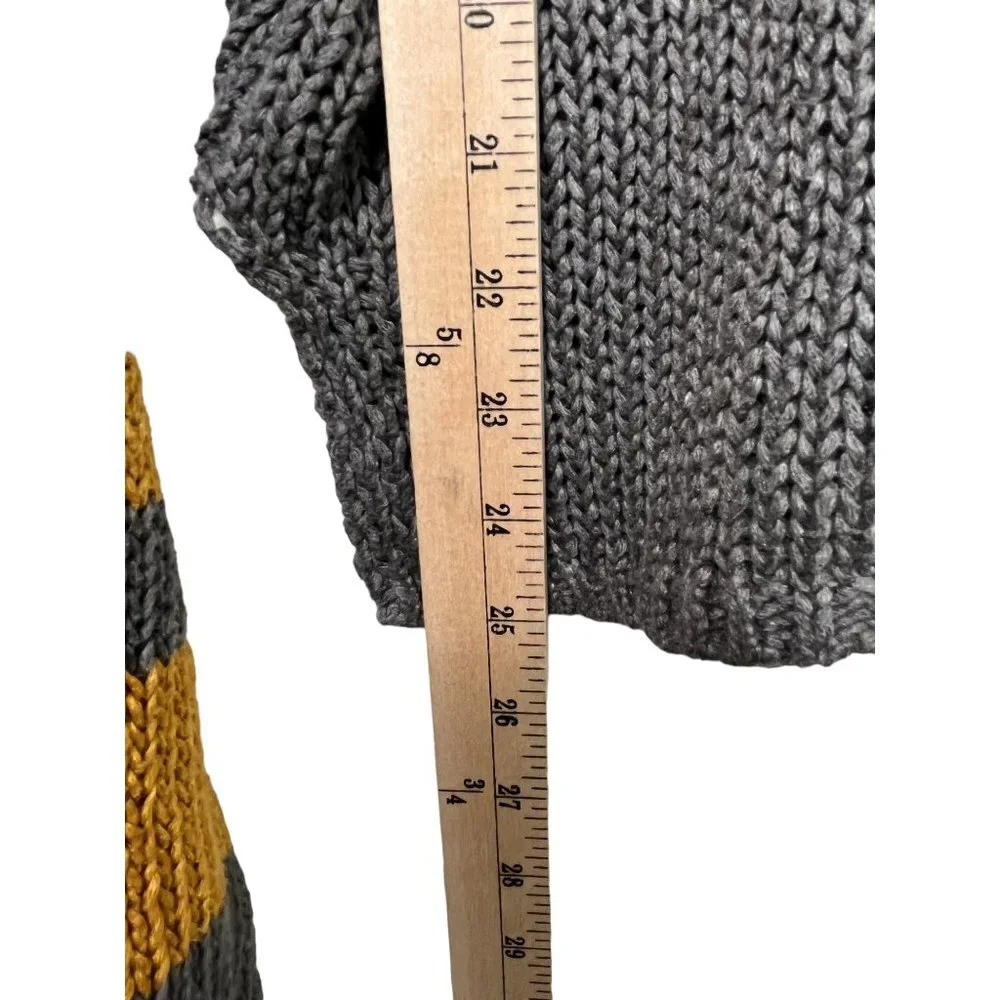 360 Sweater Raquel Stripe cuff‎ Silk Linen Sweater size S